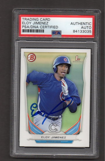 Eloy Jimenez Signed Autographed 2014 Bowman Draft #33 PSA DNA COA RC
