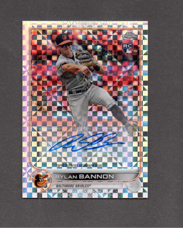2022 Topps Chrome Update Rylan Bannon Rookie Xfractor Autograph #AC-RB /125