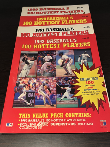 Lot of (4) Score Hottest Players Magazines 1988 1989 1990 1991