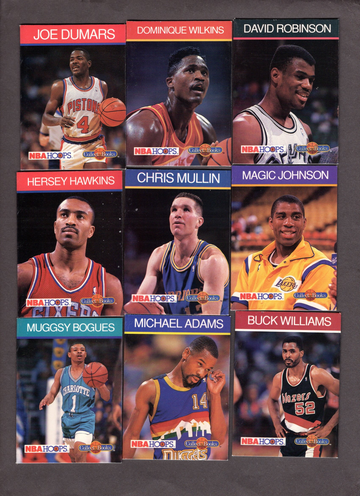 Lot of (13) 1990-91 NBA Hoops Collect A Books Nice Variety Magic Wilkins Mullin