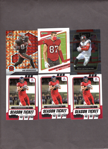 Lot of (10) Rob Gronkowski Football Cards - Nice Variety
