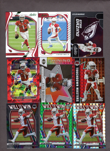 Lot of (37) Kyler Murray Football Cards - Inserts, Parallels Nice Variety