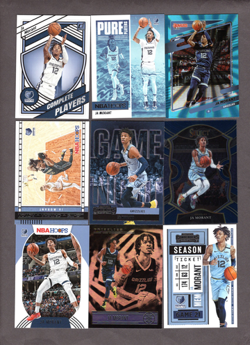 Lot of (22) Ja Morant Basketball Cards - Inserts, Nice Variety Grizzlies