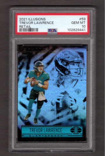 2021 Illusions Retail #59 Trevor Lawrence PSA 10 RC Rookie Jaguars