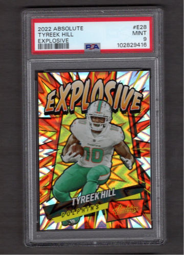 2022 Absolute Explosive #28 Tyreek Hill PSA 9 Dolphins