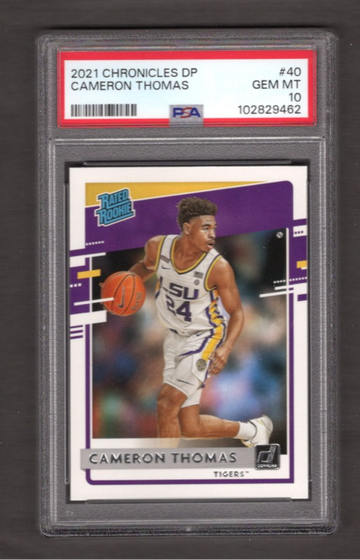 2021 Chronicles Draft Picks #40 Cameron Thomas PSA 10 RC Rookie Nets