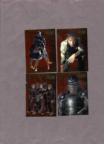 2001 Topps Planet Of The Apes Embossed Lot of (4) #6 #7 #8 #9