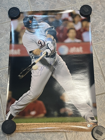 Miguel Cabrera Signed Autographed 20x30 Photo Poster Beckett BAS COA