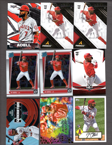 Lot of (55) Jo Adell Rookie Cards RC Angels - Nice Variety All Scanned