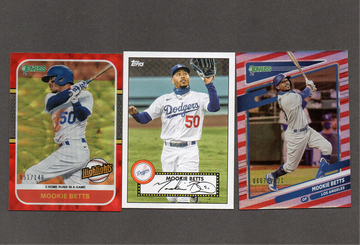 Mookie Betts Baseball Card Lot (22) - Insert Parallel Numbered Nice Variety