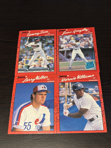 1990 Donruss Complete Set 1-716 with Carl Yastrzemski Puzzle and MVP Subset