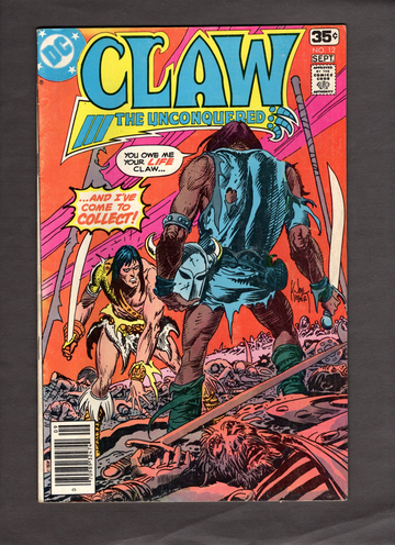 1978 Claw The Unconquered #12 DC Comics