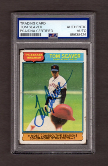Tom Seaver Signed Autoraphed 1978 Topps #5 PSA DNA COA HOF Mets