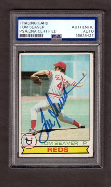 Tom Seaver Signed Autoraphed 1979 Topps #100 PSA DNA COA HOF Reds