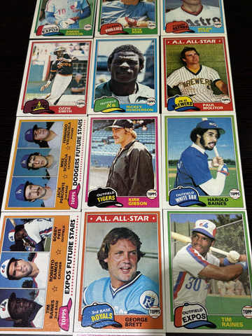 1981 Topps Complete Hand Coalated Baseball Card Set w/Traded 1-858 in Binder NM