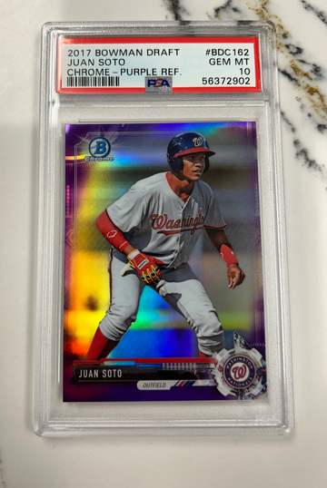 2017 Bowman Chrome Juan Soto PSA 10 Purple Refractor /250