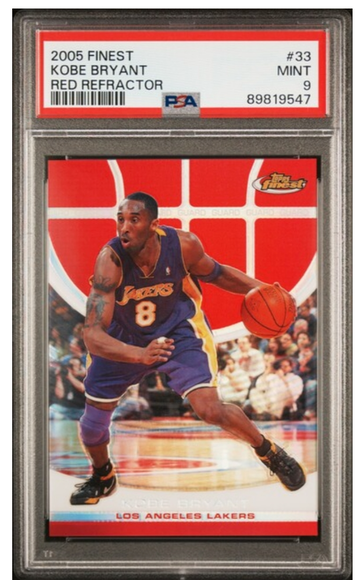 Kobe bryant 2005 finest red refractor psa 9!!!