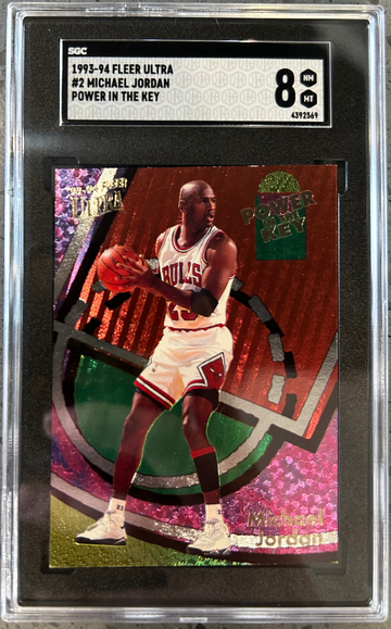 1993-94 Fleer Ultra Michael Jordan Power in the Key SGC 8 