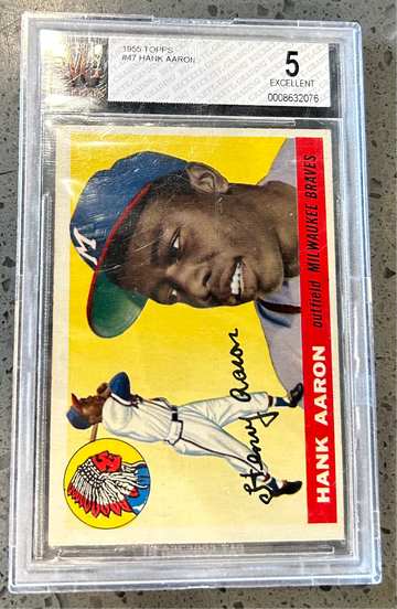 1955 Topps Hank Aaron BVG 5