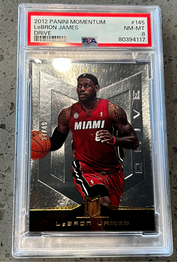 2012 Panini Momentum LeBron James Drive PSA 8