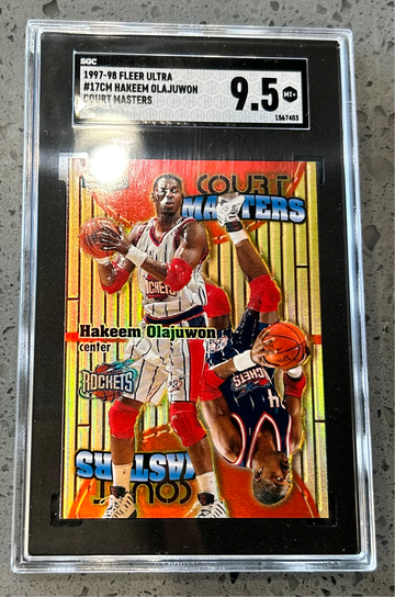 1997-98 Fleer Ultra Hakeem Olajuwon Court Masters SGC 9.5