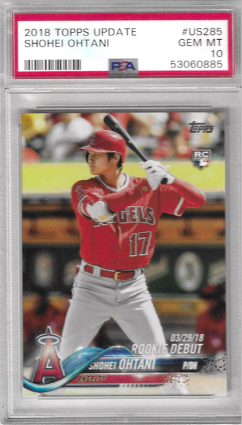 2018 Topps Update Shohei Ohtani #US285 PSA 10