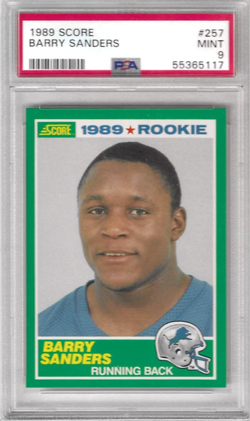 1989 Score Barry Sanders PSA 9