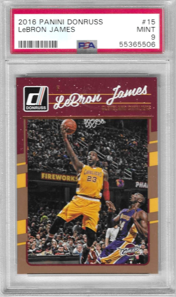 2016 Donruss LeBron James PSA 9