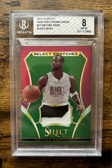 2013 Select Dwyane Wade Black Box 1/1 Game Used Patch | Heat