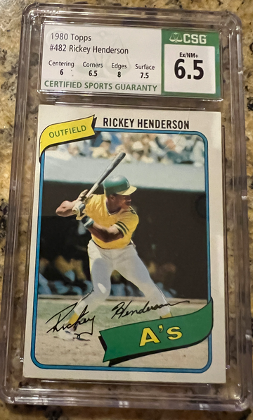1980 Rickey Henderson Topps CSB 6.5