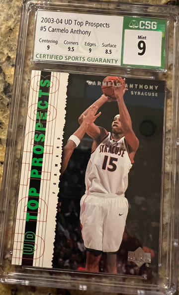 2003-04 Carmelo Anthony UD Top Prospects CSG 9