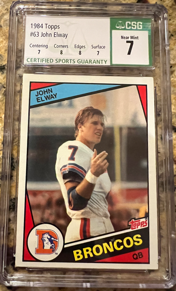 1984 John Elway Topps CSG 7