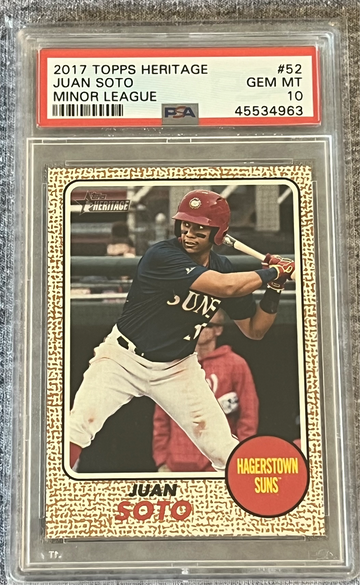 2017 Topps Heritage Minors Juan Soto PSA 10