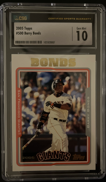 2005 Topps Barry Bonds #500 CSG 10