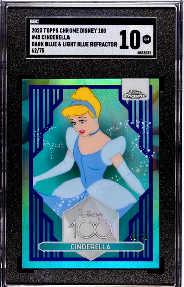 2023 topps chrome disney100 Cinderella /75 SGC 10