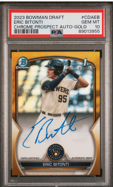 2023 Bowman Draft Eric Bitonti Gold /50 PSA 10