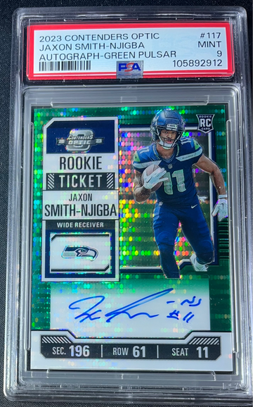 2023 Contenders Optic Jaxon Smith-Njigba Green Pulsar /30