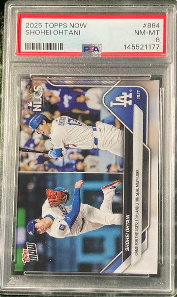 2025 TOPPS NOW SHOHEI OHTANI PSA 8 NLCS