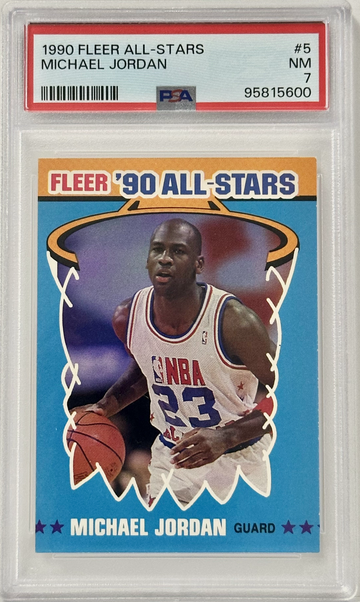 MICHAEL JORDAN - 1990 Fleer All-Stars - PSA 7 (Near Mint)