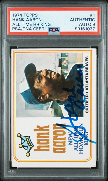 1974 Topps Hank Aaron auto