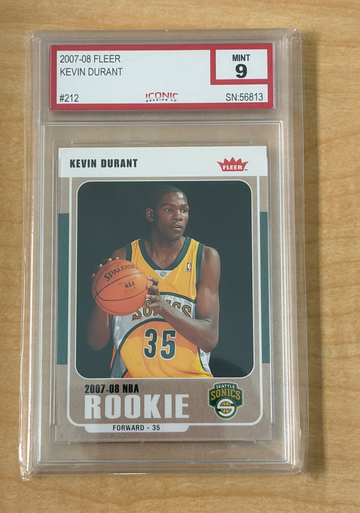 2007-98 Fleer Kevin Durant RC ICONIC 9 Rookie 
