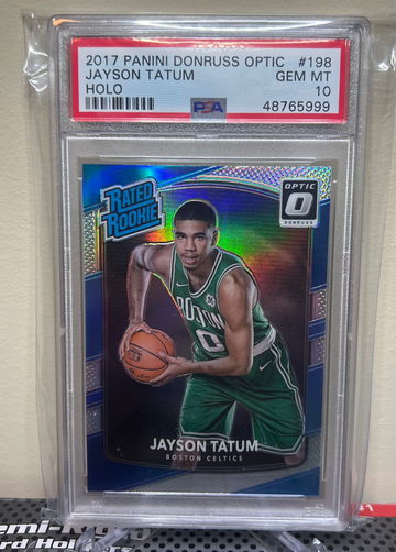 2017 Panini Donruss Optic Jayson Tatum Holo PSA 10