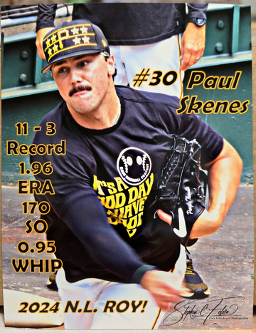 Paul Skenes Photograph 5.5" x 4.25" - Magnet