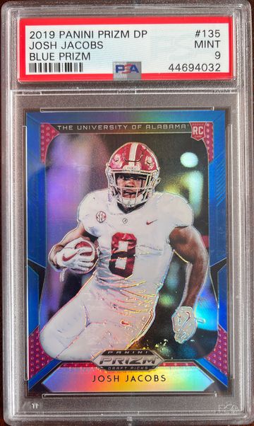 2019 Panini Prizm Draft Blue Prizm Josh Jacobs - Raiders/ Packers