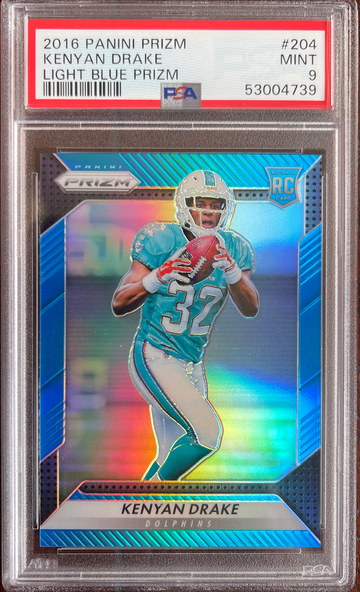 2016 Panini Prizm Light Blue Prizm Kenyan Drake - Dolphins / Ravens