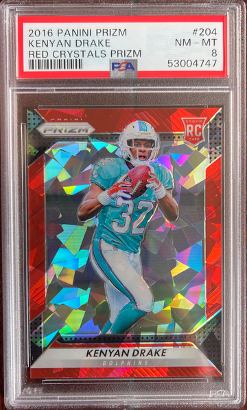 2016 Panini Prizm Red Crystals Prizm Kenyan Drake - Dolphins / Ravens