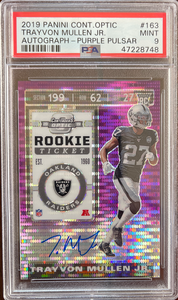 2019 Panini Contenders Optic Trayvon Mullen Jr Auto Purple Pulsar /21