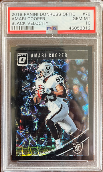 2018 Panini Donruss Optic Black Velocity Amari Cooper /25 - Raiders 