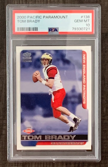 2000 Pacific Paramount Tom Brady #138 PSA 10 Gem Mint Rookie RC