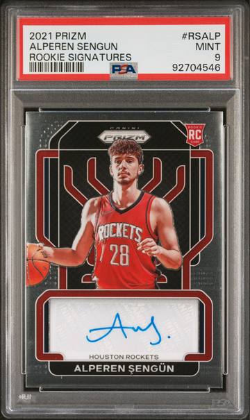 2021 Panini Prizm Alperen Sengun Rookie Auto PSA 9